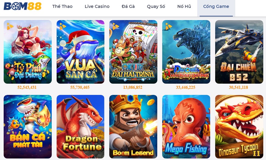 Tham gia bắn cá nhận thưởng tiền lớn