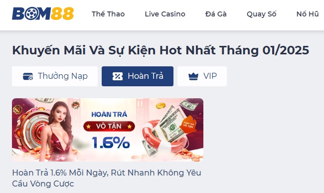 Hoàn tiền không giới hạn