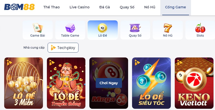 Chơi xổ số ngay tại BOM88